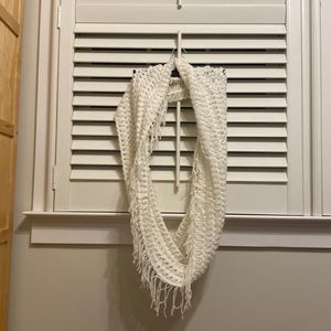 White infinity scarf